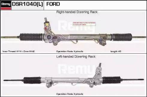 Remy DSR1040L - Steering Gear autospares.lv