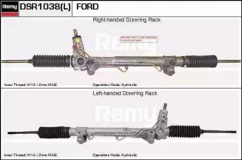 Remy DSR1038L - Steering Gear autospares.lv