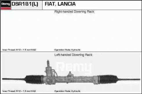 Remy DSR181L - Steering Gear autospares.lv