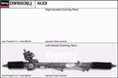 Remy DSR883L - Steering Gear autospares.lv