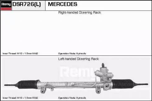 Remy DSR726L - Steering Gear autospares.lv