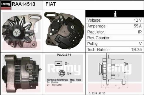 Remy RAA14510 - Alternator autospares.lv