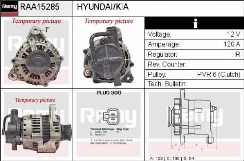 Remy RAA15285 - Alternator autospares.lv