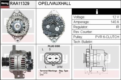 Remy RAA11329 - Alternator autospares.lv