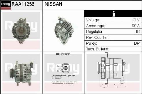 Remy RAA11256 - Alternator autospares.lv