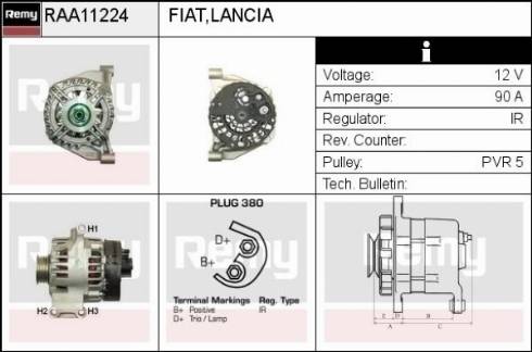 Remy RAA11224 - Alternator autospares.lv