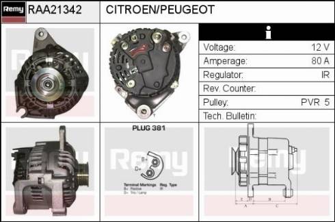 Remy RAA21342 - Alternator autospares.lv