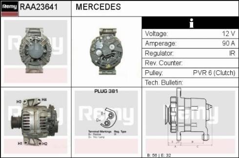 Remy RAA23641 - Alternator autospares.lv