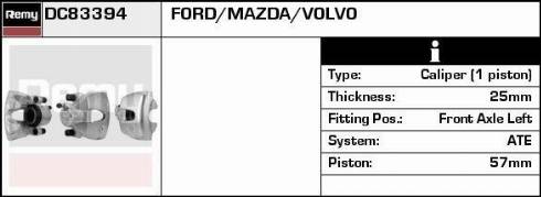 Remy RAB94405 - Brake Caliper autospares.lv