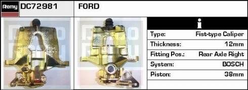 Remy RAB83092 - Brake Caliper autospares.lv