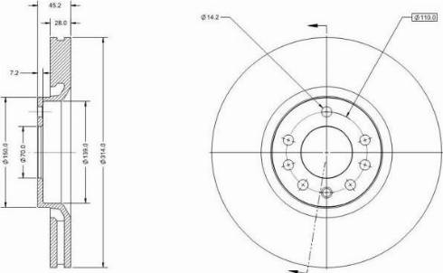 Remy RAD1948C - Brake Disc autospares.lv