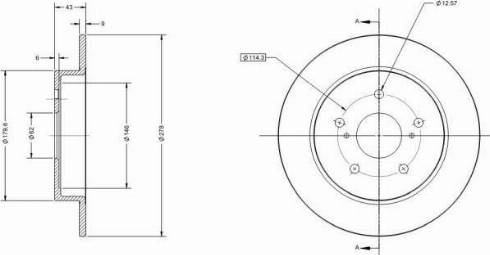 Remy RAD1955C - Brake Disc autospares.lv