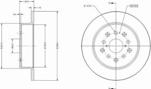 Remy RAD1950C - Brake Disc autospares.lv