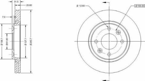 Remy RAD1907C - Brake Disc autospares.lv