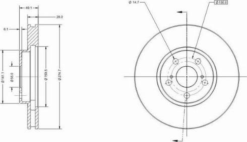 Remy RAD1919C - Brake Disc autospares.lv