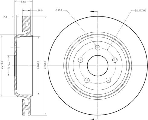 Remy RAD1913C - Brake Disc autospares.lv