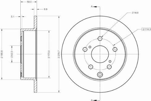 Remy RAD1939C - Brake Disc autospares.lv