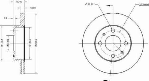 Remy RAD1938C - Brake Disc autospares.lv