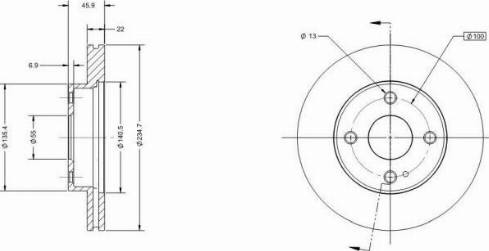 Remy RAD1928C - Brake Disc autospares.lv