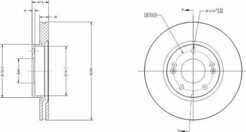 Remy RAD1491C - Brake Disc autospares.lv