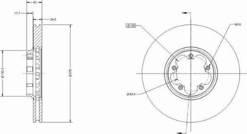 Remy RAD1455C - Brake Disc autospares.lv