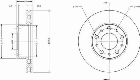 Remy RAD1451C - Brake Disc autospares.lv