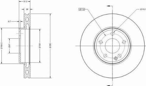 Remy RAD1453C - Brake Disc autospares.lv