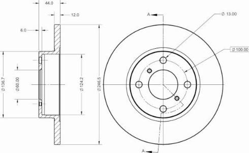 Remy RAD1460C - Brake Disc autospares.lv