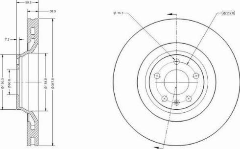 Remy RAD1405C - Brake Disc autospares.lv