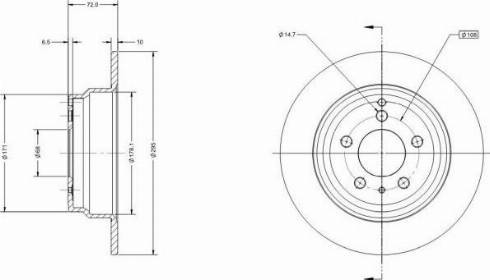 Remy RAD1400C - Brake Disc autospares.lv