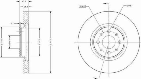 Remy RAD1401C - Brake Disc autospares.lv