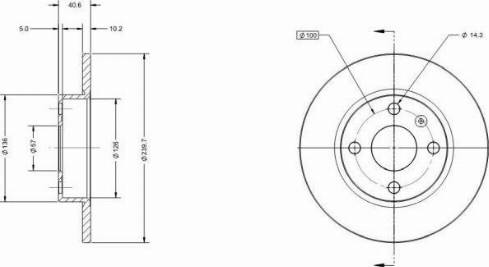 Remy RAD1413C - Brake Disc autospares.lv