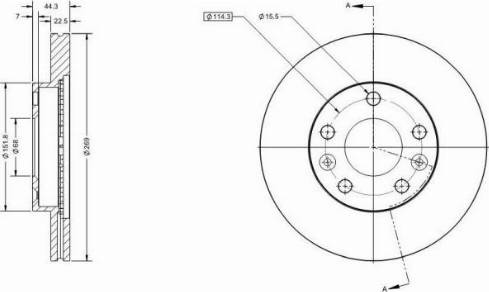 Remy RAD1484C - Brake Disc autospares.lv