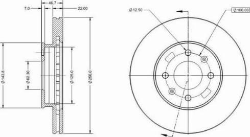 Remy RAD1486C - Brake Disc autospares.lv