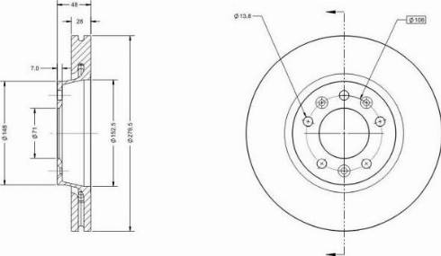 Remy RAD1480C - Brake Disc autospares.lv