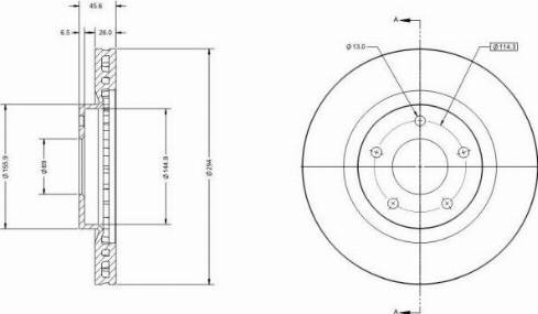 Remy RAD1482C - Brake Disc autospares.lv