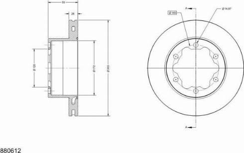 Remy RAD1431C - Brake Disc autospares.lv