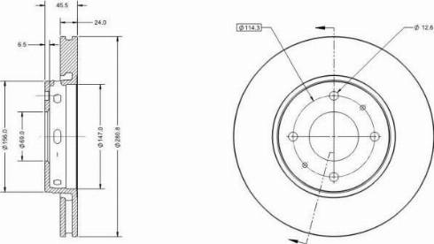 Remy RAD1438C - Brake Disc autospares.lv