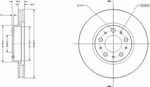 Remy RAD1477C - Brake Disc autospares.lv