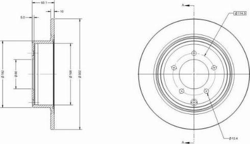 Remy RAD1549C - Brake Disc autospares.lv