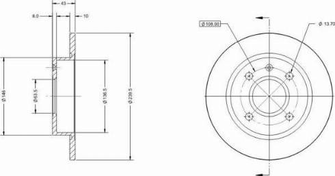 Remy RAD1540C - Brake Disc autospares.lv