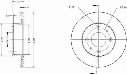 Remy RAD1550C - Brake Disc autospares.lv