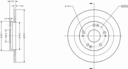 Remy RAD1564C - Brake Disc autospares.lv