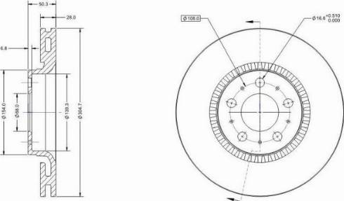 Remy RAD1566C - Brake Disc autospares.lv