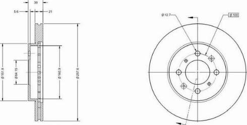 Remy RAD1507C - Brake Disc autospares.lv