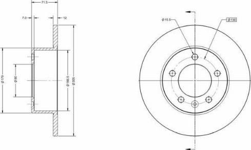 Remy RAD1514C - Brake Disc autospares.lv