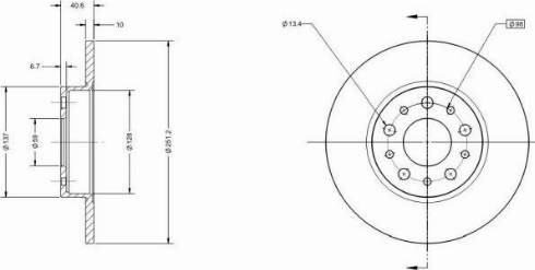 Remy RAD1510C - Brake Disc autospares.lv