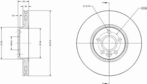 Remy RAD1513C - Brake Disc autospares.lv