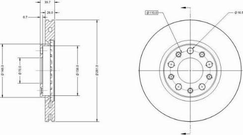 Remy RAD1585C - Brake Disc autospares.lv