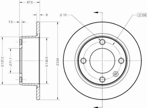 Remy RAD1536C - Brake Disc autospares.lv